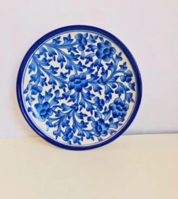 Blue Pottery Wall Hanging Plate ( Only 1 Plate)