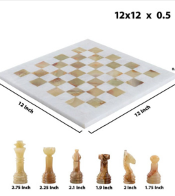 Marble Handcrafted Chess set (12*12) - Image 3