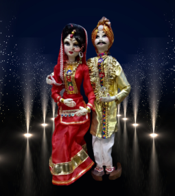 Cultural Dulha Dulhan Pair (Medium size)