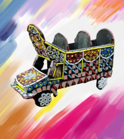 Handcrafted Mirror Work Decorative Truck (Medium) | Traditional Pakistani Art